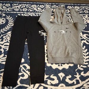 Nike Gray and Black Kids Matching Set
